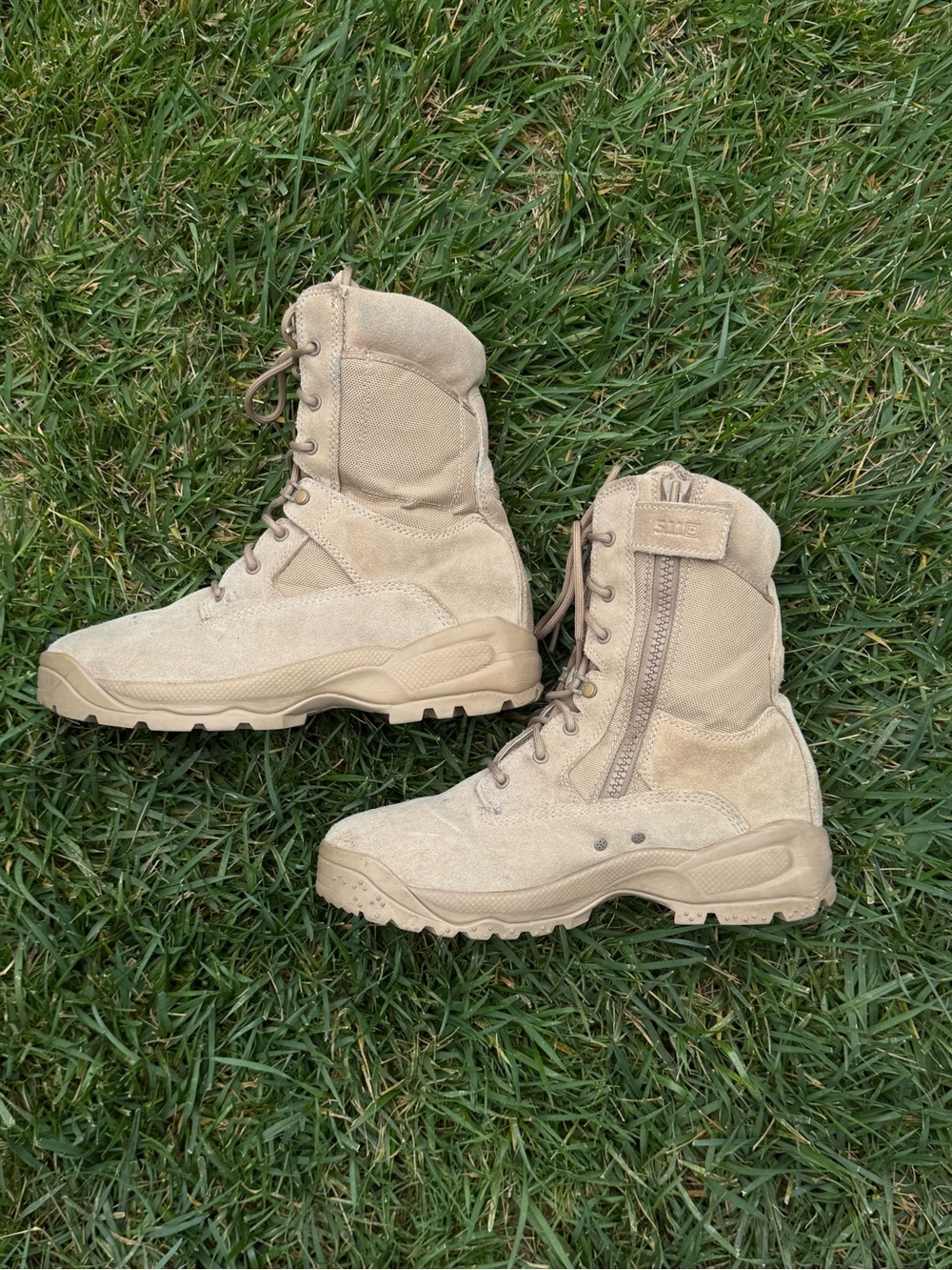 5.11 Tactical A.T.A.C. 2.0 8" ARID Boot Zip-Up Desert Boots in Coyote Brown
